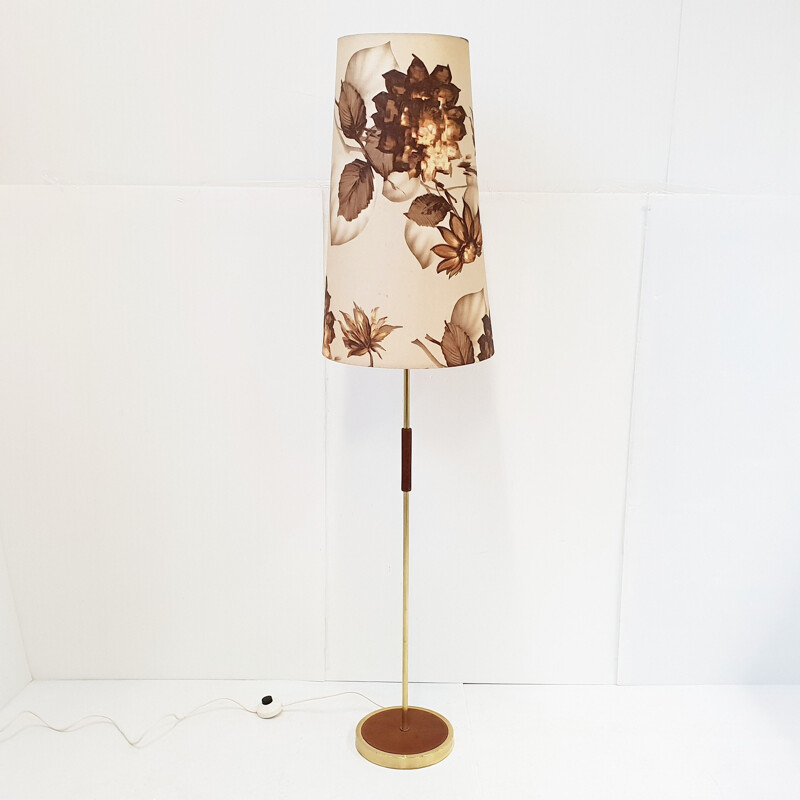 Vintage teak floor lamp