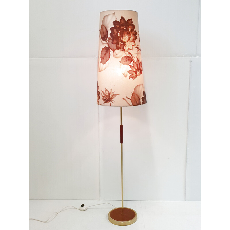 Vintage teak floor lamp