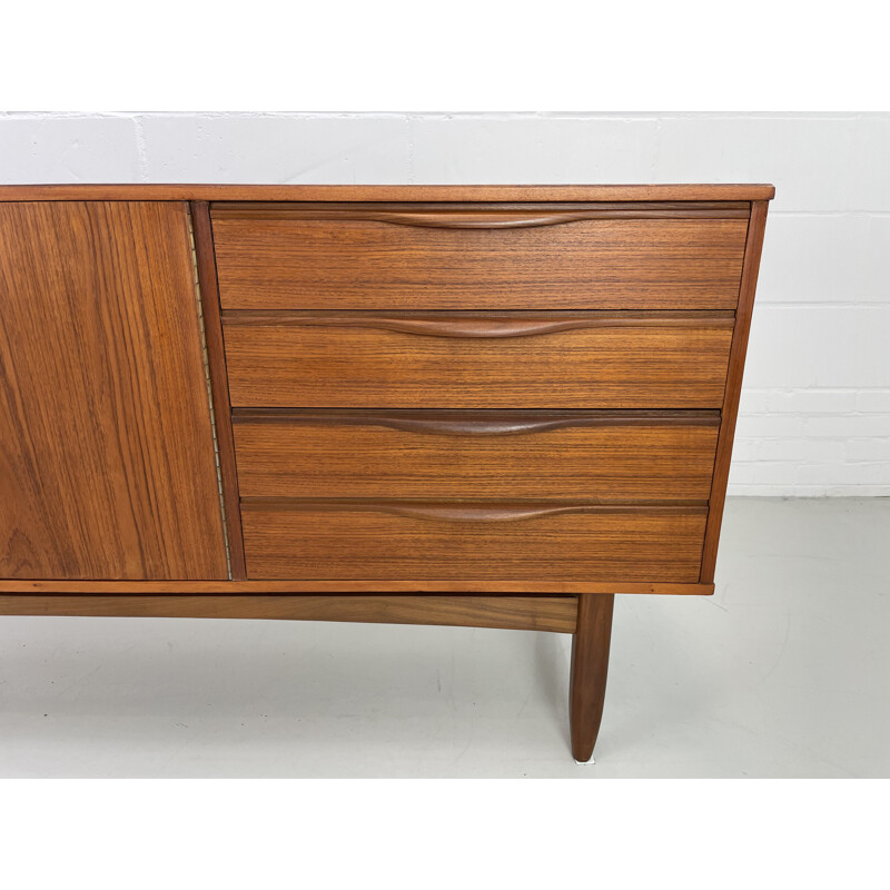 Vintage teak 2 doors and 4 drawers sideboard, 1960s