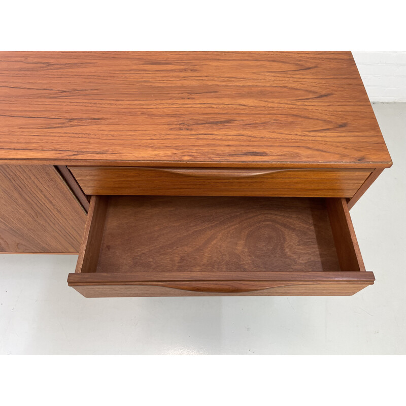 Vintage teak 2 doors and 4 drawers sideboard, 1960s