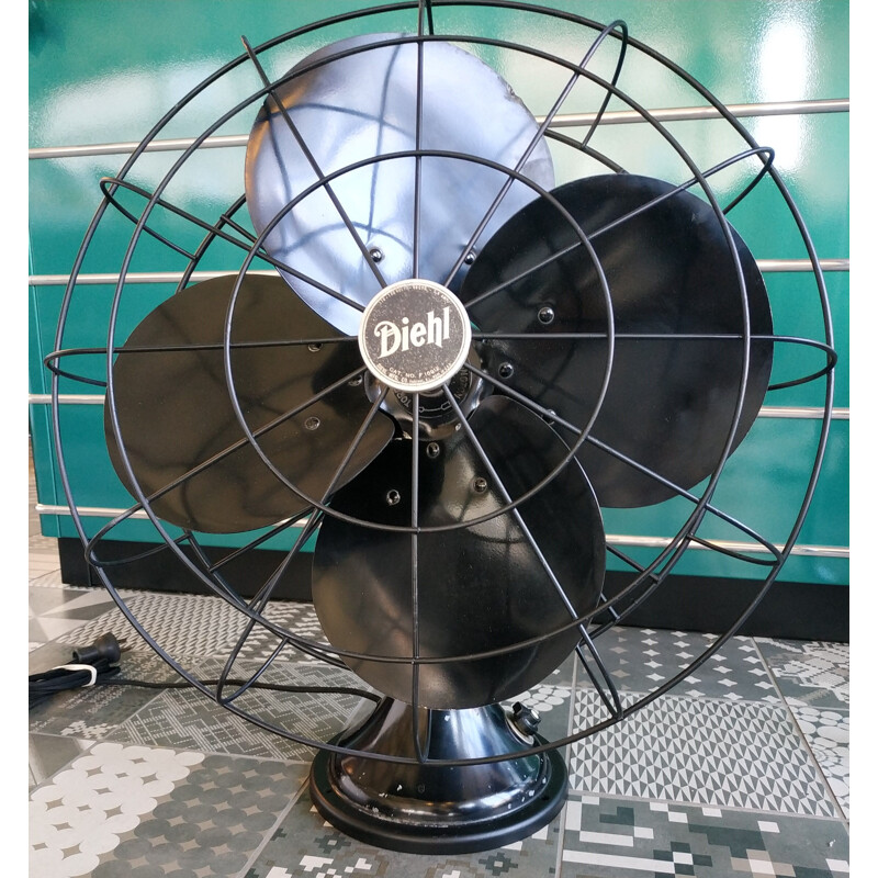 Sonew modèle de ventilateur de bureau Ventilateur de table Vintage Style  rétro couleurs exquises métal Durable large Base