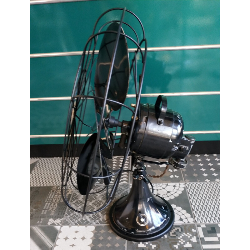 Vintage Diehl modelo de ventilador de mesa oscilante F 16912, USA 1930