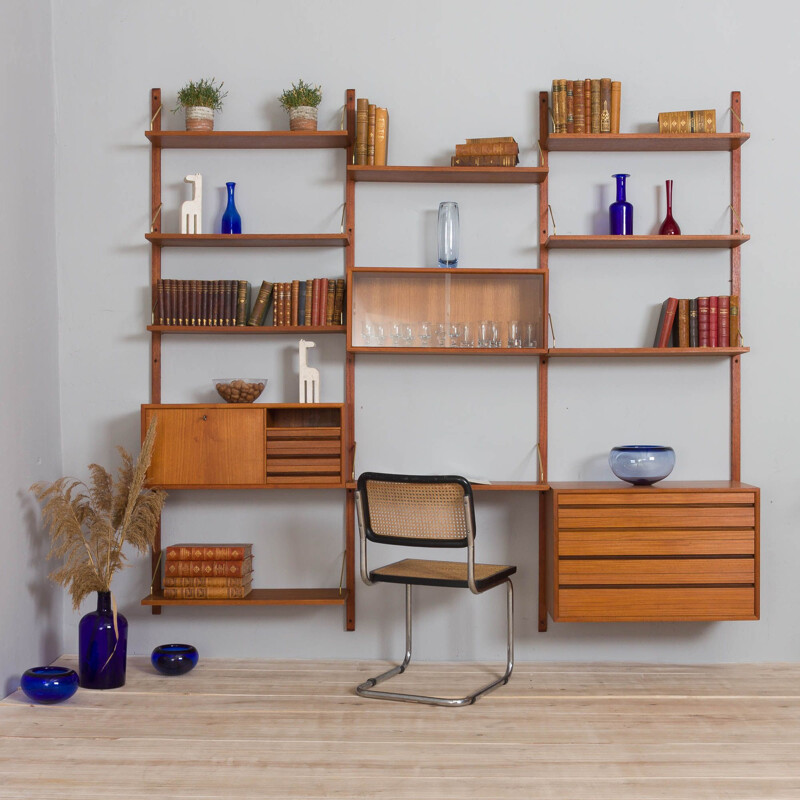 Mid-century multi-storage wall unit by Poul Cadovius, 1960