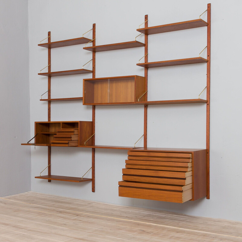 Mid-century multi-storage wall unit by Poul Cadovius, 1960