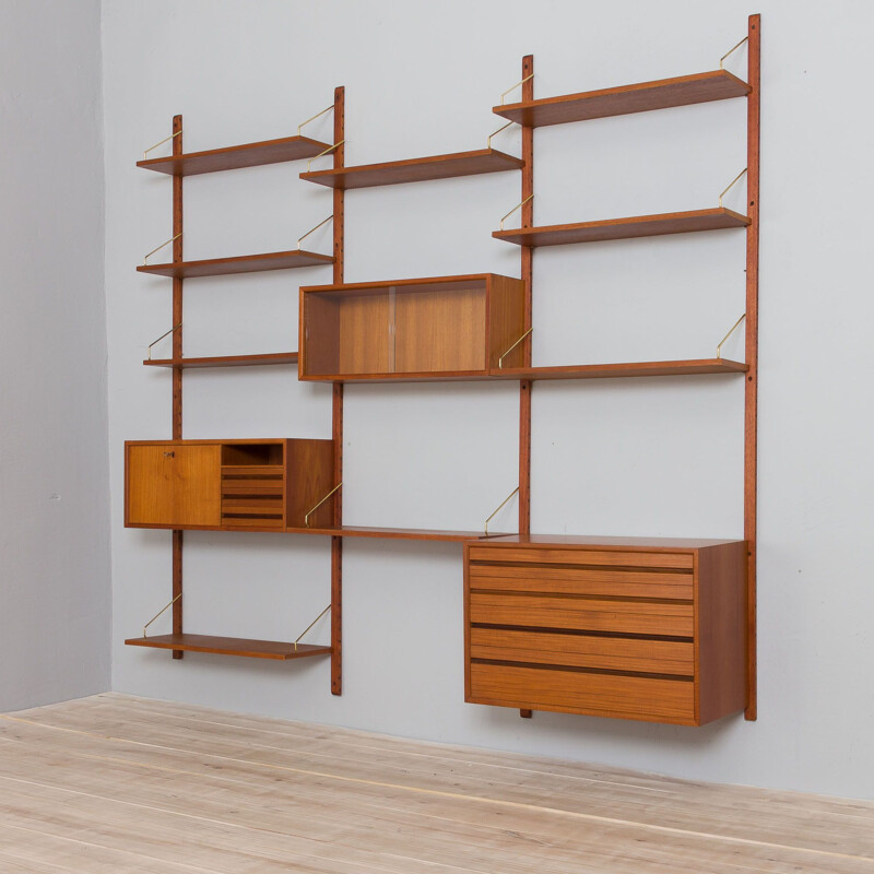 Mid-century multi-storage wall unit by Poul Cadovius, 1960