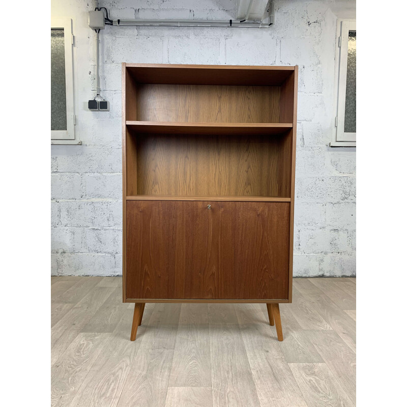 Scandinavian vintage teak bookcase, 1960s