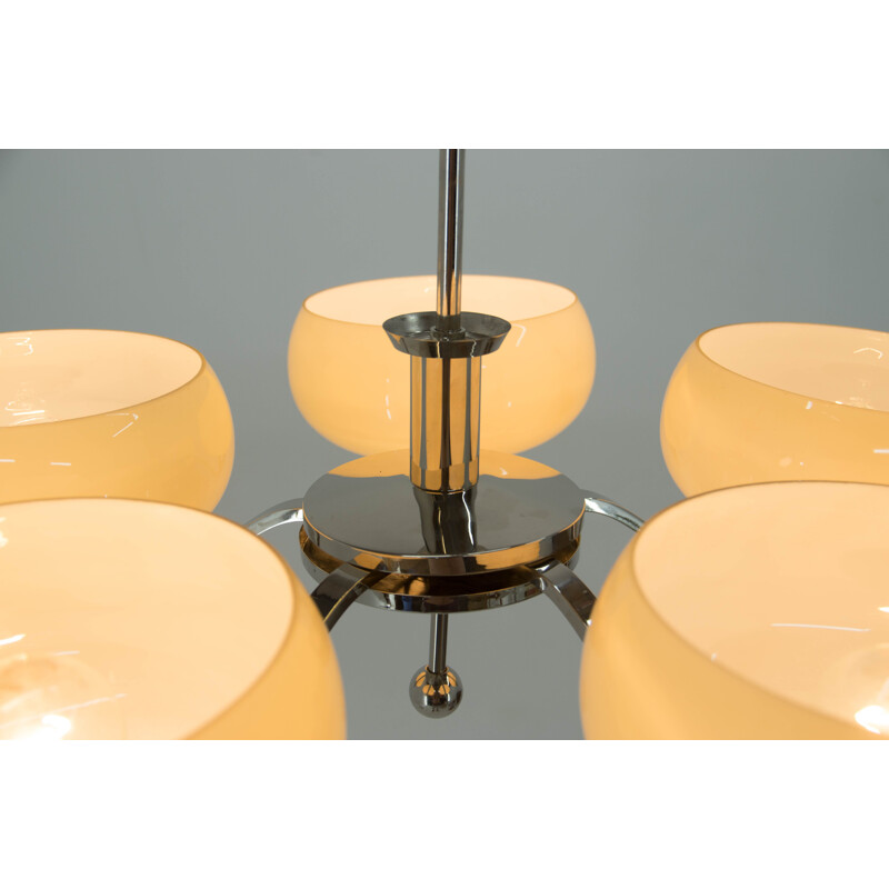 Vintage 5-flame Art Deco chandelier, 1930