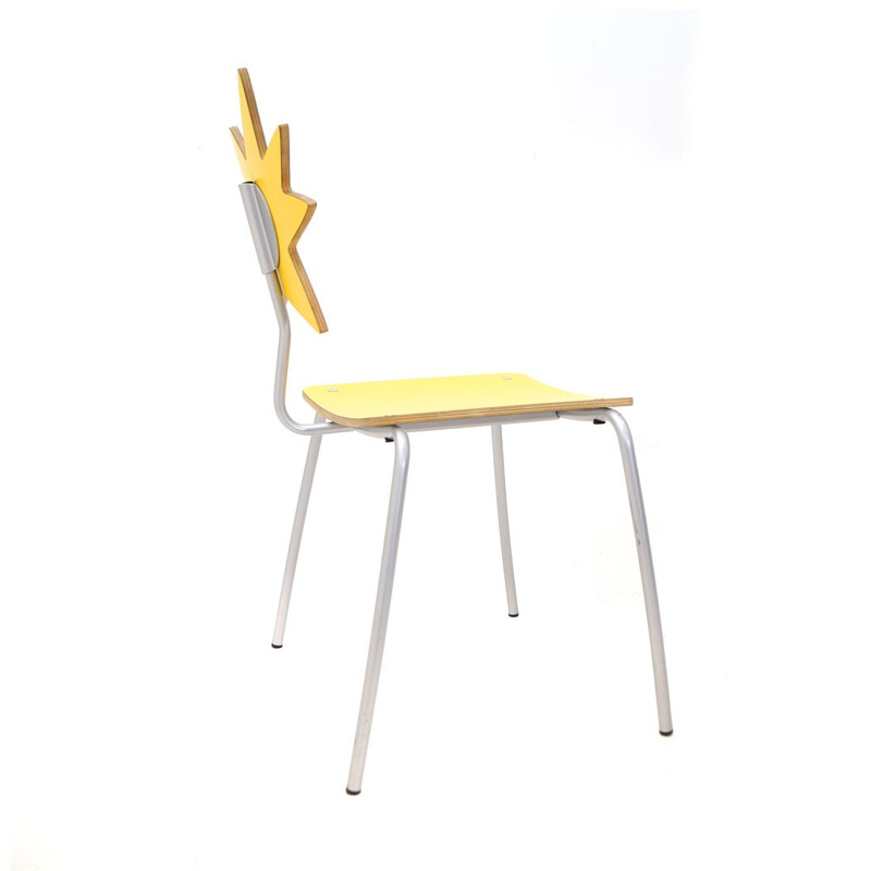 Lot de 4 chaises colorées vintage par Agatha Ruiz de la Prada pour Amat-3, 2000