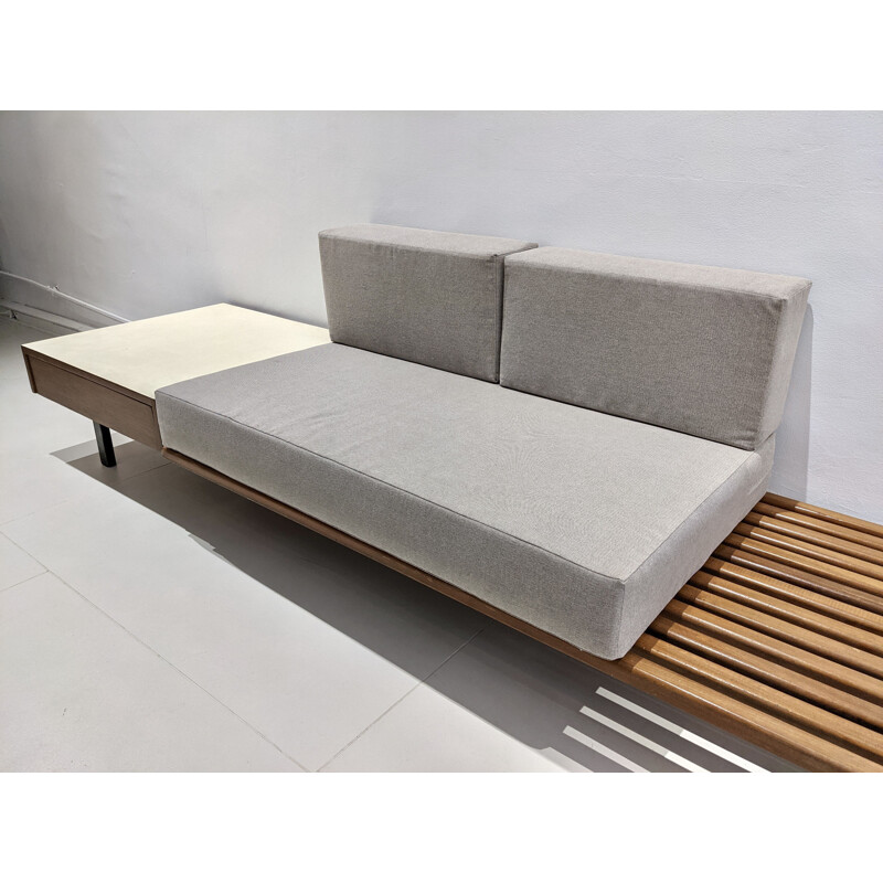 Vintage Cansado bench by Charlotte Perriand