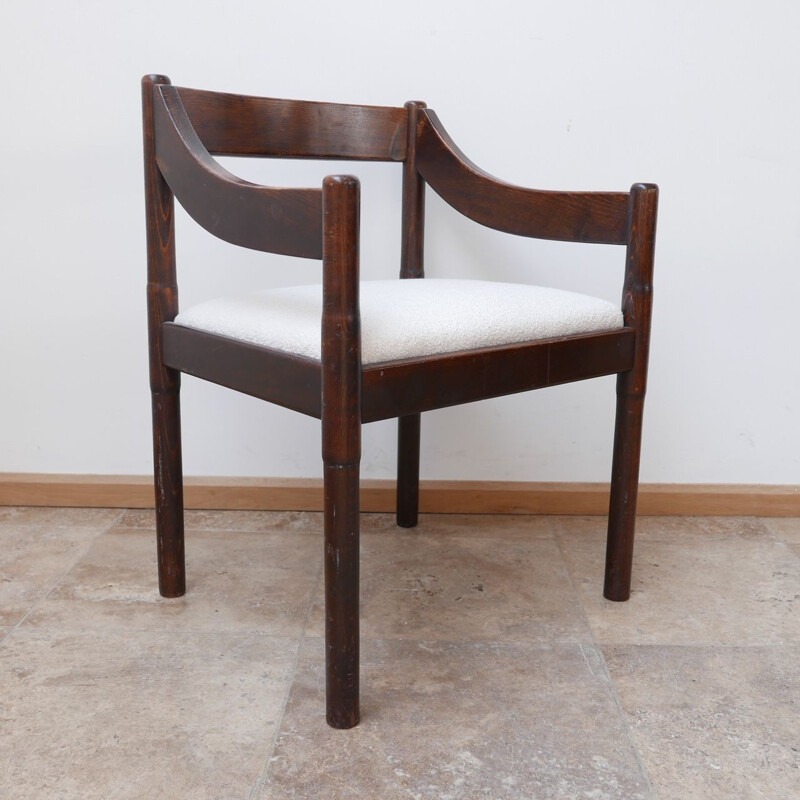 Vintage "Carimate" armchair by Vico Magistretti, Italy 1960s