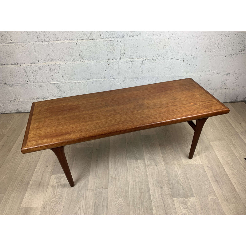 Table basse scandinave vintage en teck, 1960