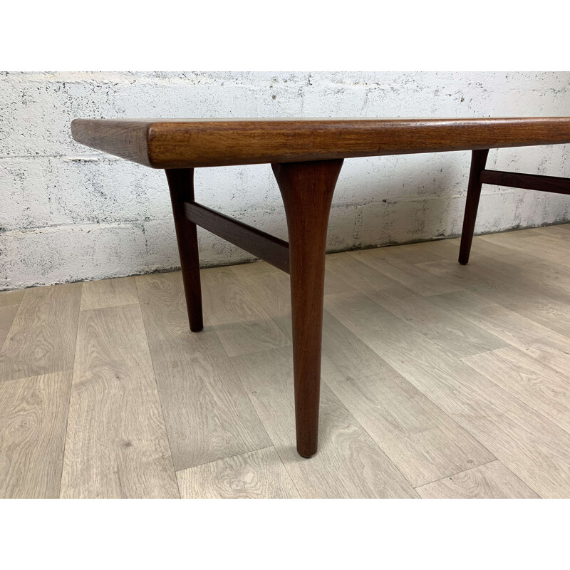 Table basse scandinave vintage en teck, 1960