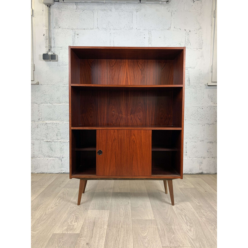 Scandinavian vintage rosewood bookcase, 1960s