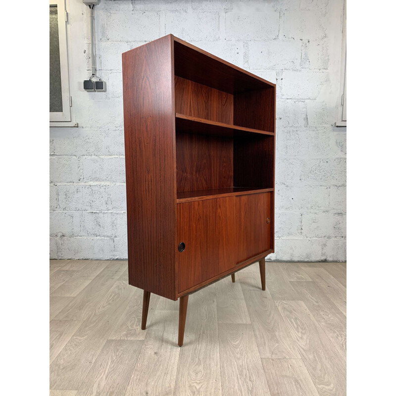 Scandinavian vintage rosewood bookcase, 1960s