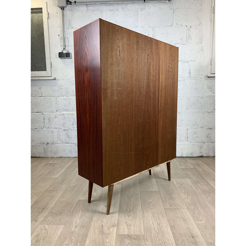 Scandinavian vintage rosewood bookcase, 1960s