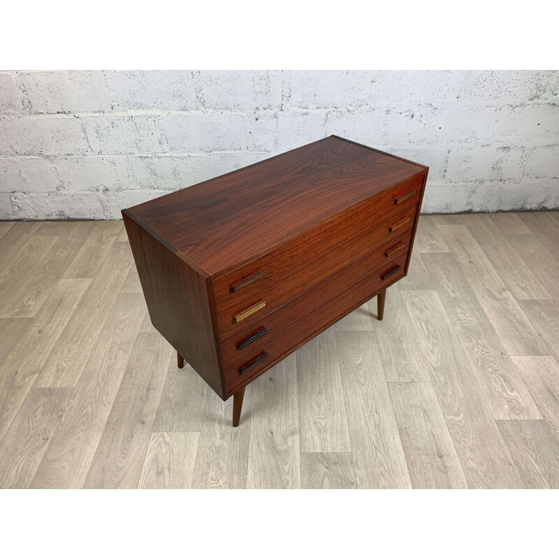 Scandinavian vintage rosewood chest of drawers, 1960