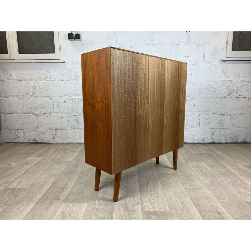 Scandinavian vintage open bookcase in teak, 1960