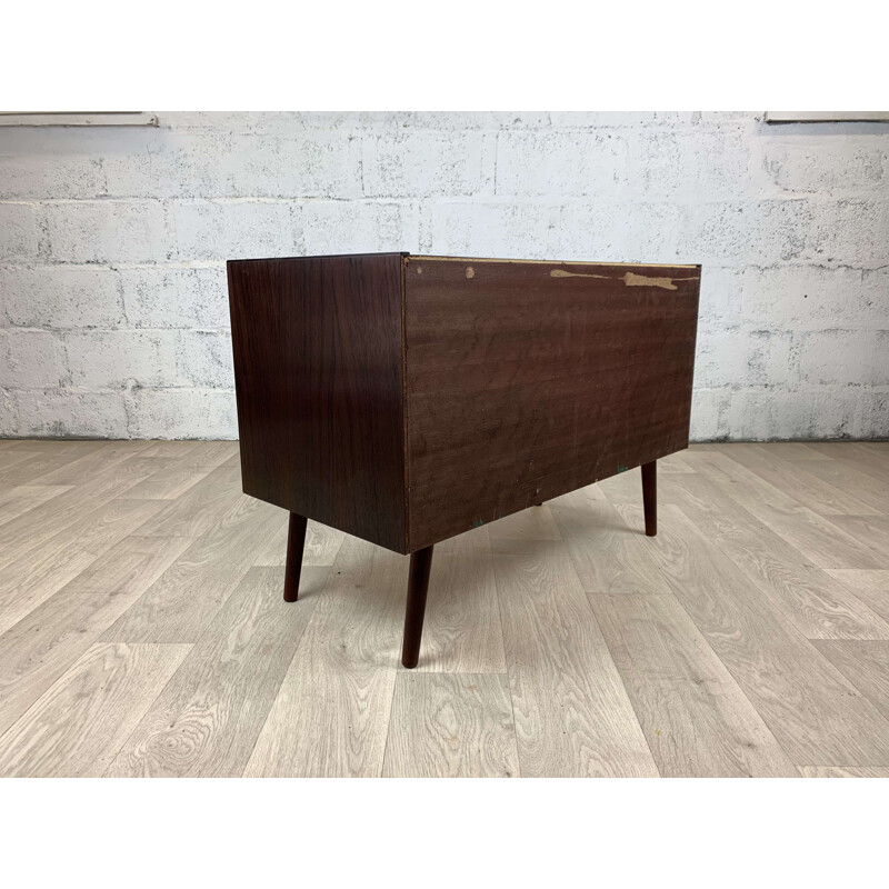 Scandinavian vintage rosewood chest of drawers, 1960s