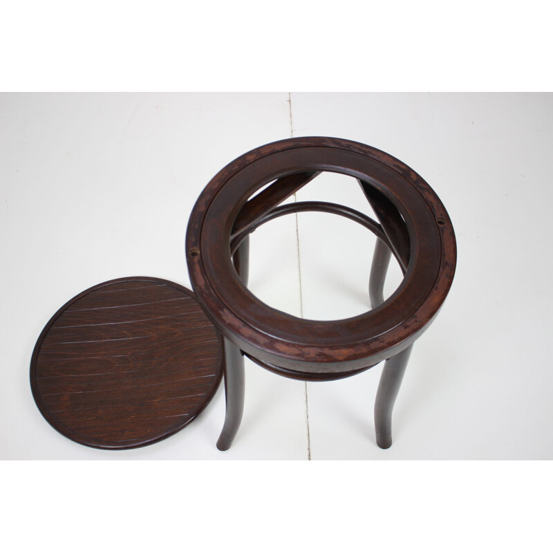Wooden stool Fischel, Czechoslovakia 1910's