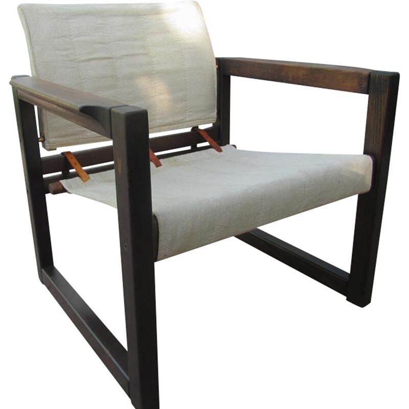 Ikea "Diana" armchair in pine, Karin MOBRING - 1970s