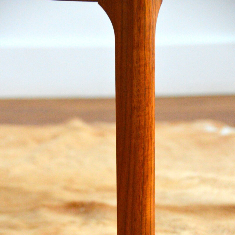 Scandinavian teak and glass coffee table, 1970