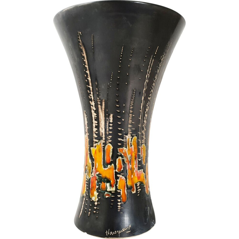 Vintage-Vase von Jean Varoqueaux