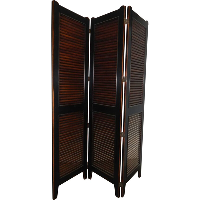 Mid century lime wood room divider