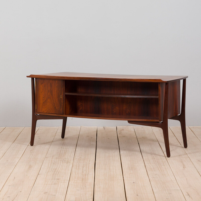 Mid-century rosewood desk by Svend Aage Madsen for H.P. Hansen, Denmark 1960s