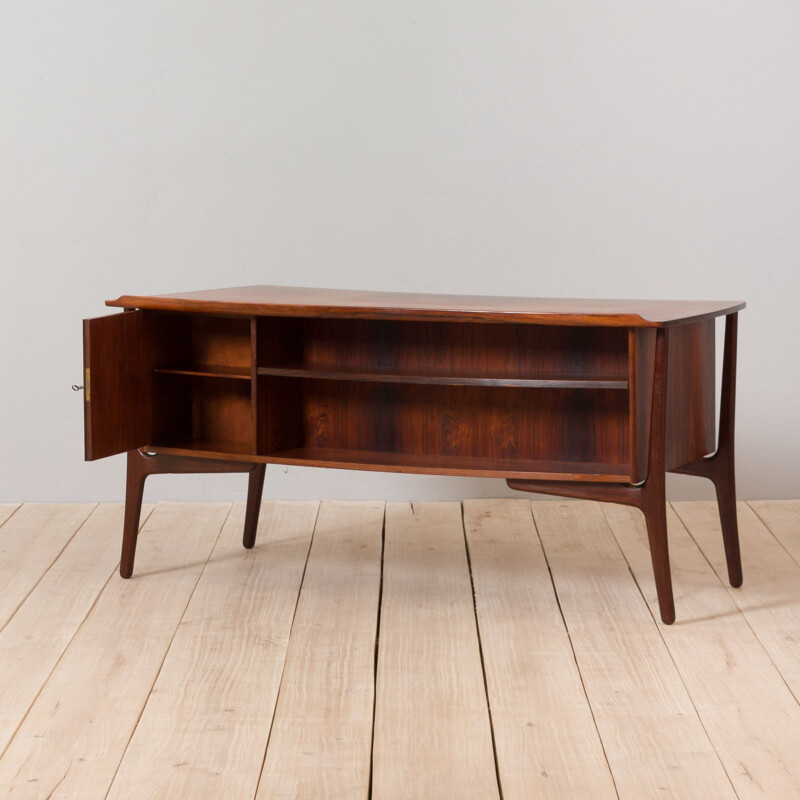 Mid-century rosewood desk by Svend Aage Madsen for H.P. Hansen, Denmark 1960s