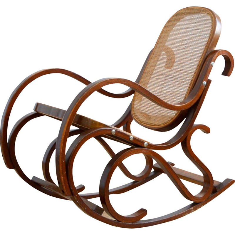 Vintage-Schaukelstuhl für Kinder von Thonet