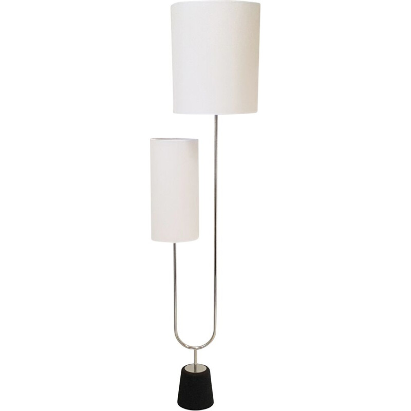Weiße Vintage-Stehlampe, 1960