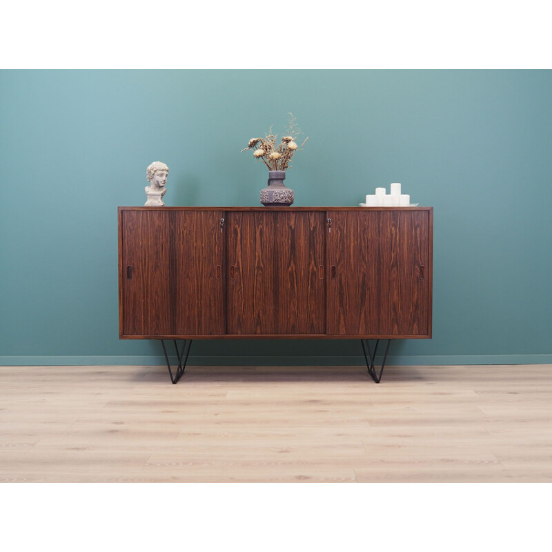 Mid-century rosewood highboard, Denmark 1970s