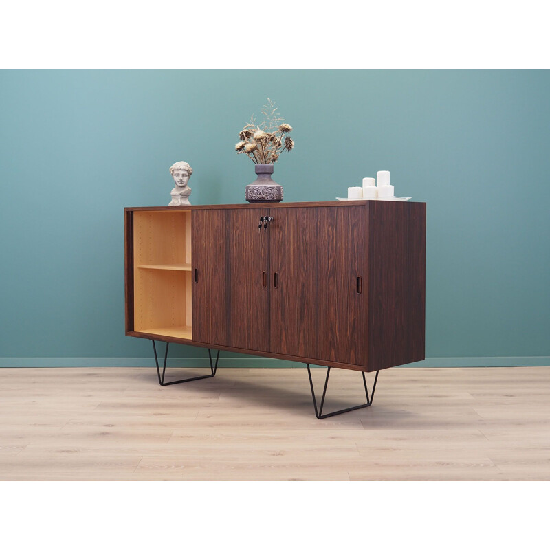 Mid-century rosewood highboard, Denmark 1970s