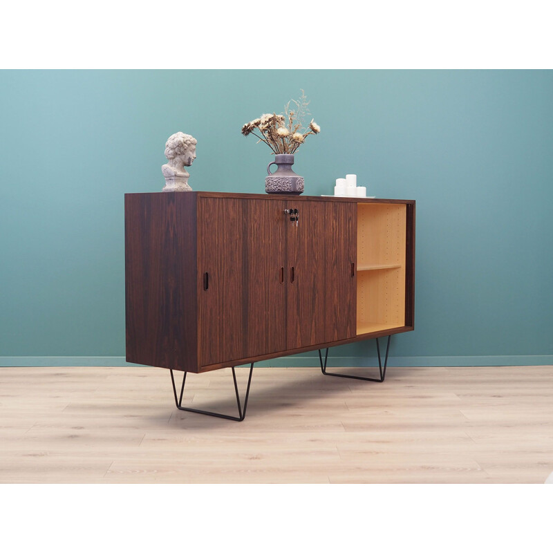 Mid-century rosewood highboard, Denmark 1970s