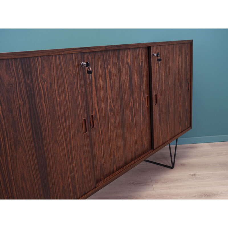 Mid-century rosewood highboard, Denmark 1970s