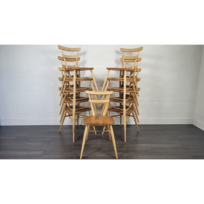 Mid-century No.1 double back stacking dining chair by Ercol, 1960s