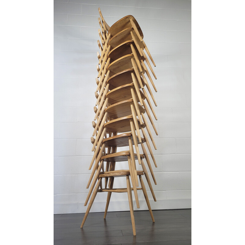 Mid-century No.1 double back stacking dining chair by Ercol, 1960s