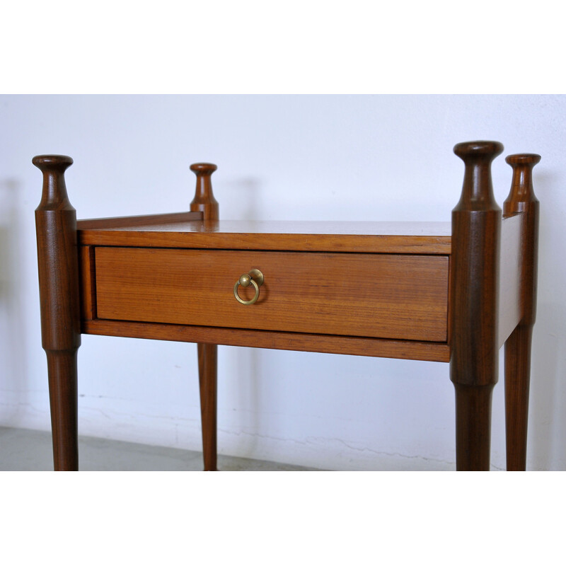 Pair of vintage teak night stand by Gautier, France 1960s