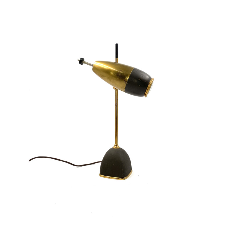 Vintage bureaulamp mod. 577 van Oscar Torlasco voor Lumi, Italië 1960