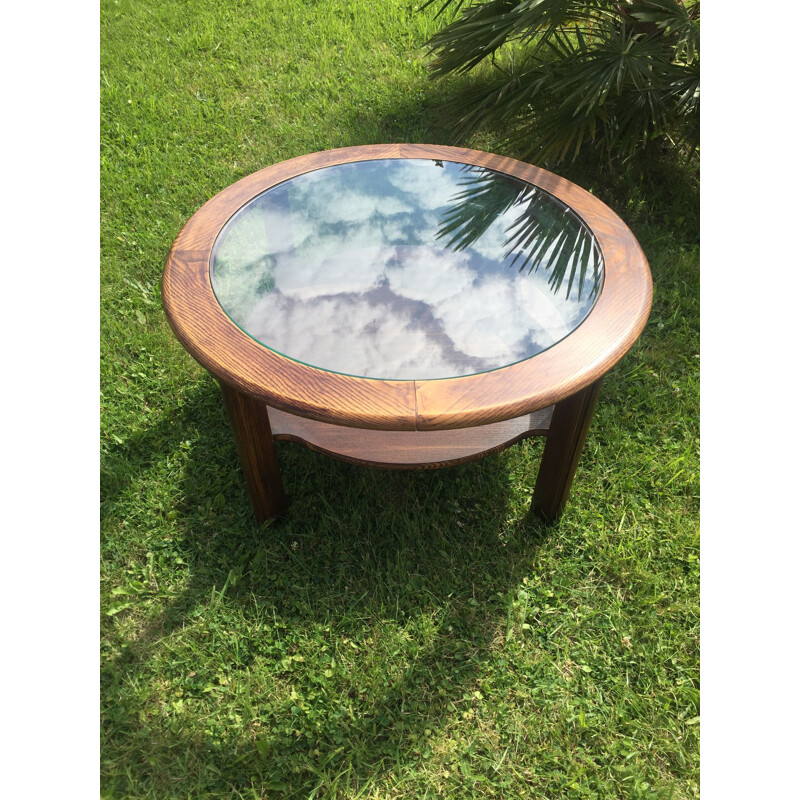 Table basse ronde vintage pour GPLAN, 1960