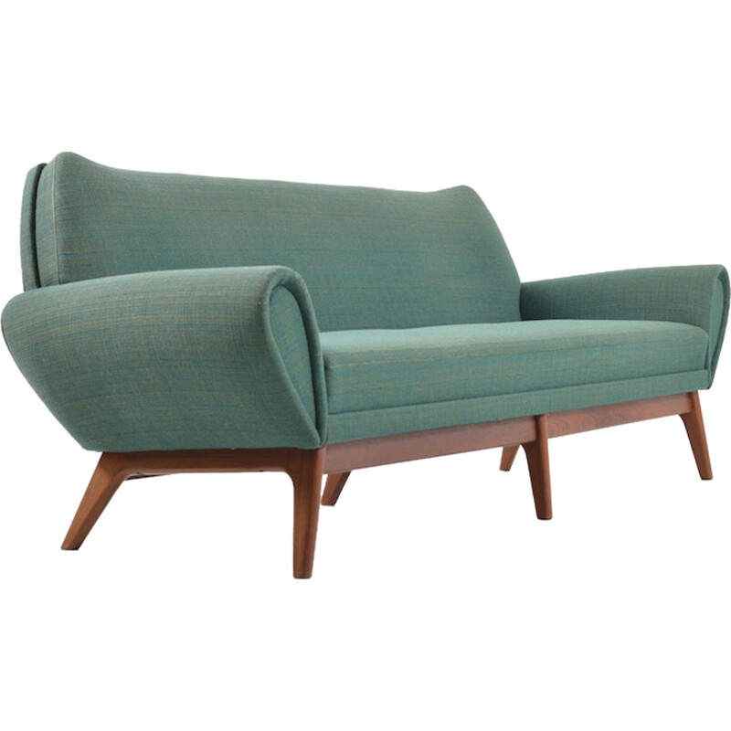 Danish 3-seater sofa in teak and fabric, Kurt ØSTERVIG - 1960s