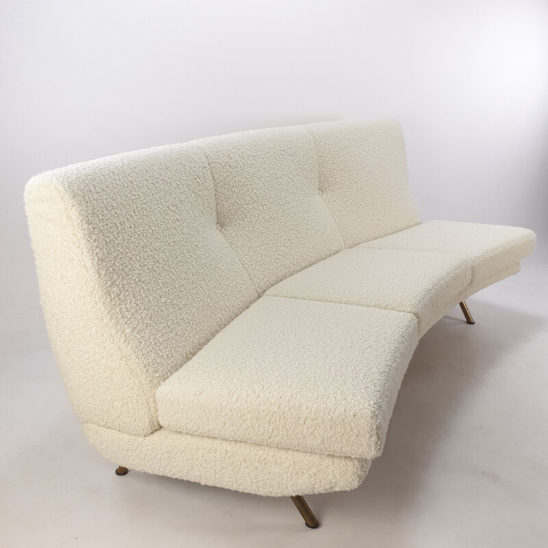 Geschwungenes, dreijähriges Vintage-Sofa von Marco Zanuso für Arflex, Italien 1950