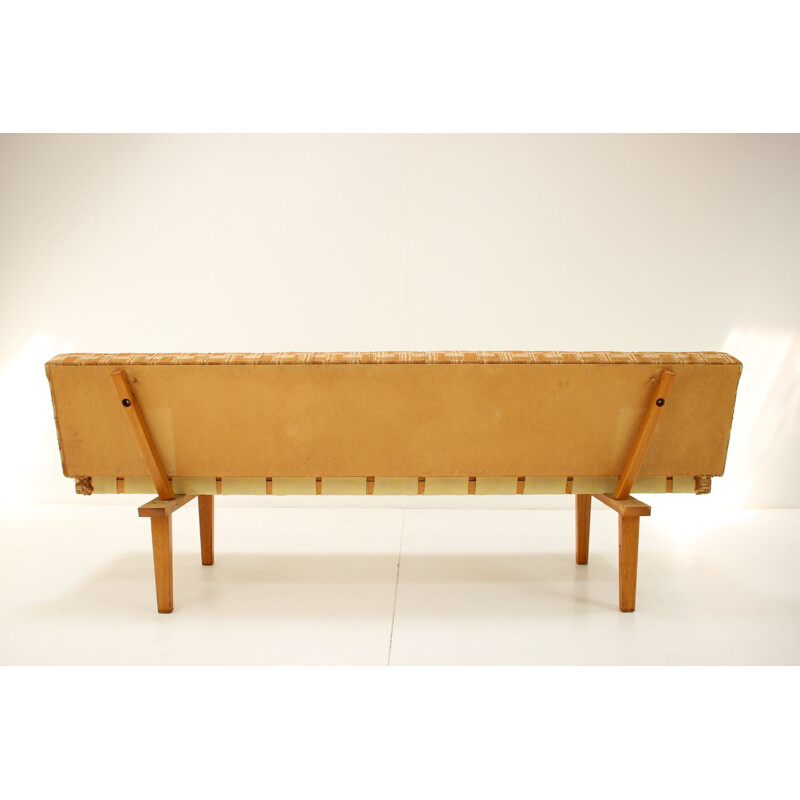 Mid-century adjustable 3-seater sofa, Czechoslovakia 1960s