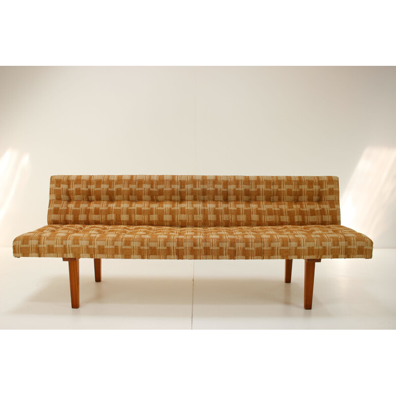 Mid-century adjustable 3-seater sofa, Czechoslovakia 1960s