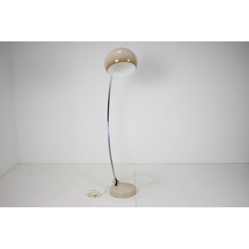 Vintage adjustable metal floor lamp by Guzzini, Italy 1970