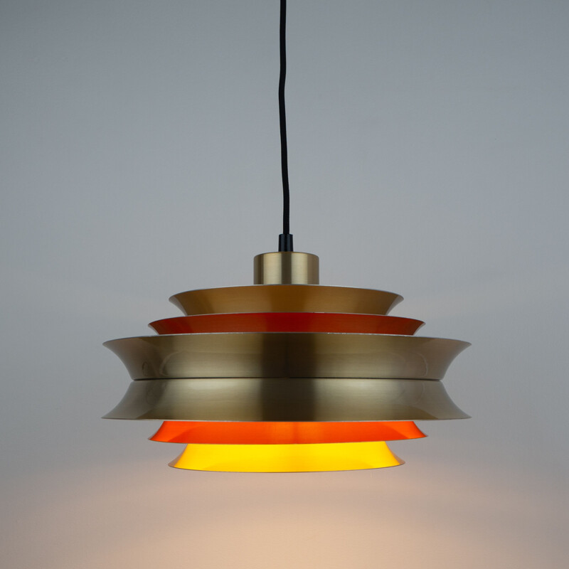 Vintage pendant lamp trava by Carl Thore for Granhaga, Sweden 1963s