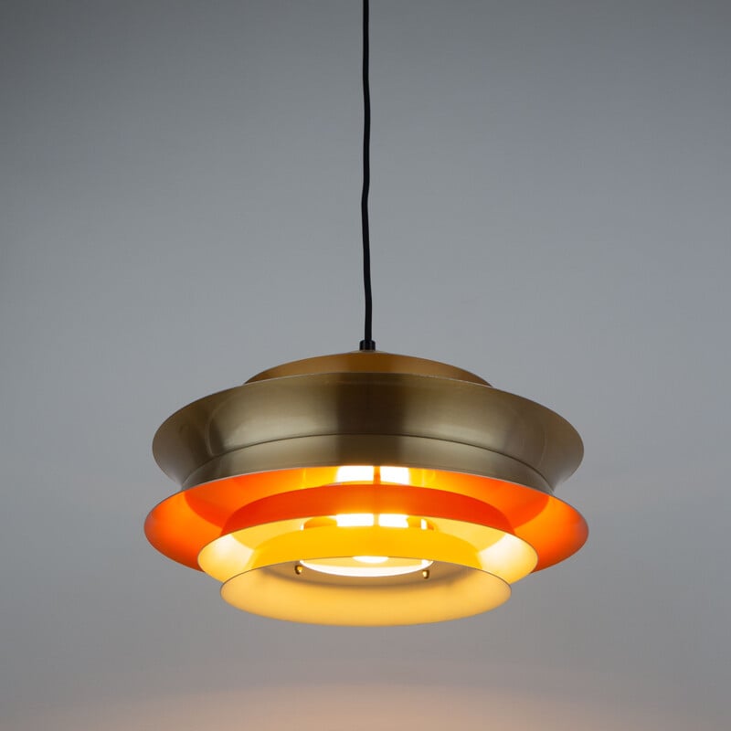 Vintage pendant lamp trava by Carl Thore for Granhaga, Sweden 1963s