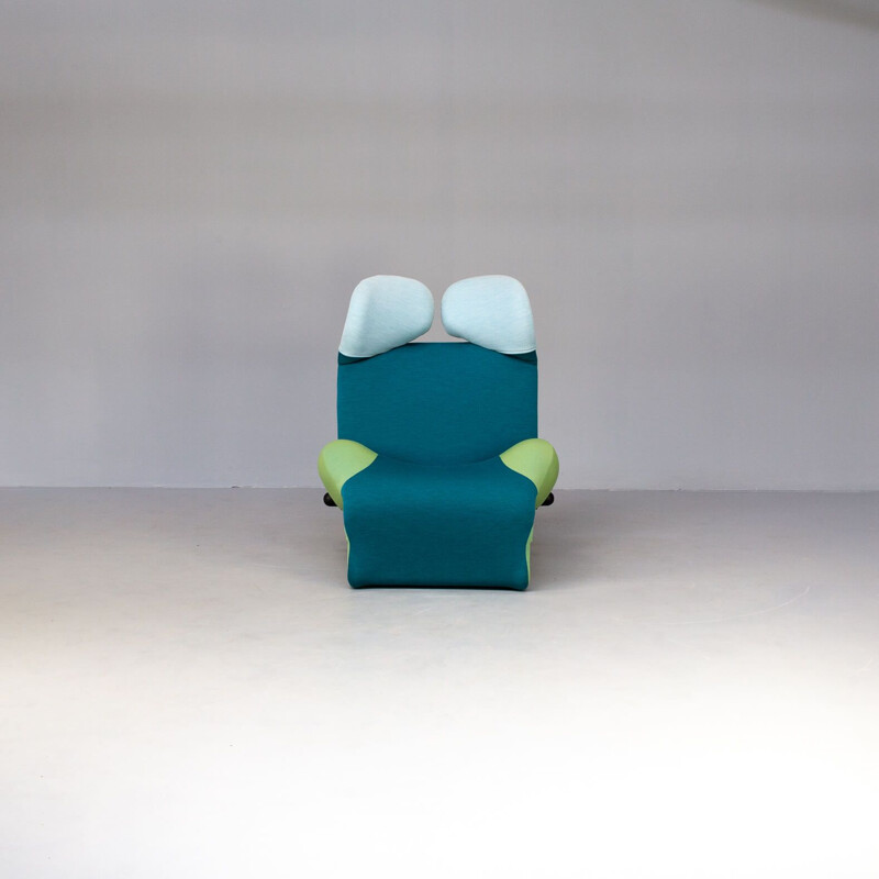 Fauteuil vintage "wink" édition spéciale "gerrit" de Toshiyuki Kita pour Cassina, 1980