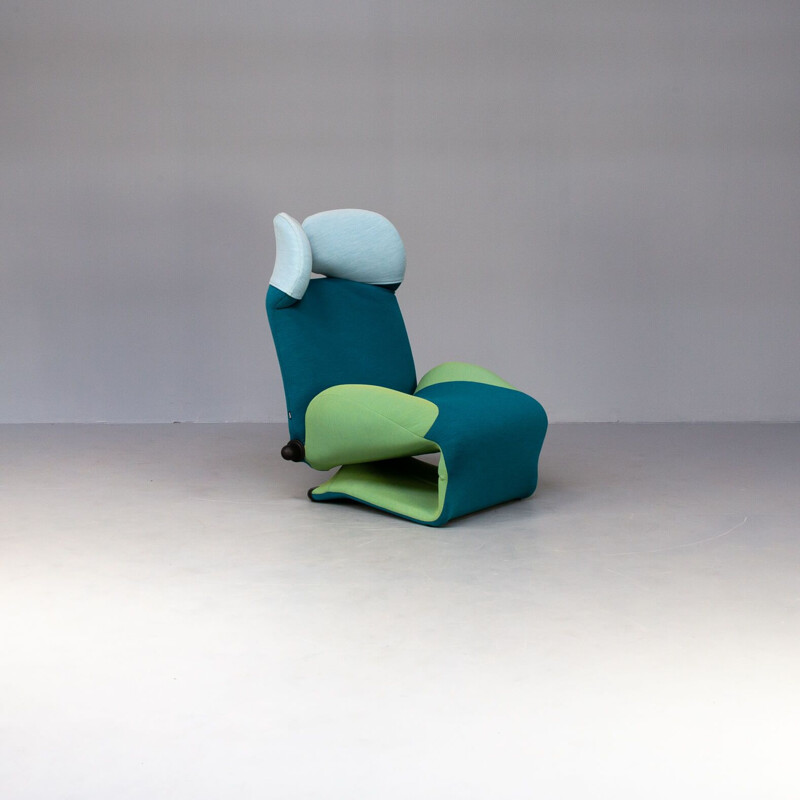 Mid-century "wink" armchair special edition "gerrit" by Toshiyuki Kita for Cassina, 1980