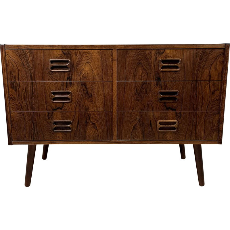 Scandinavian vintage rosewood chest of drawers, 1960s